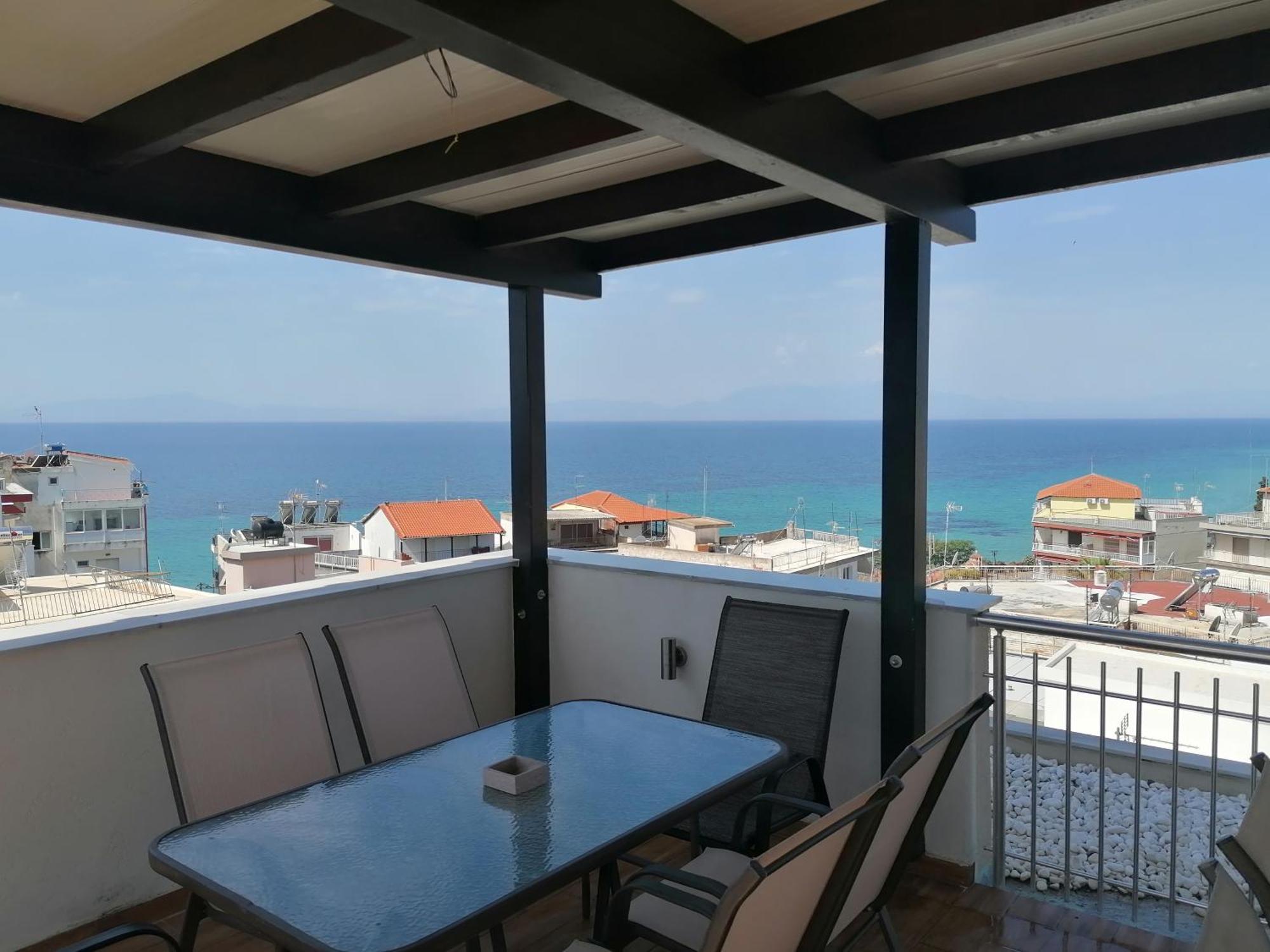 Crystal Blue Apartments Nea Kallikrateia المظهر الخارجي الصورة